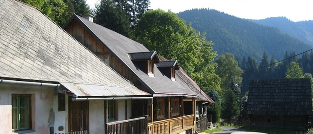 Dorf Niedere Tatra